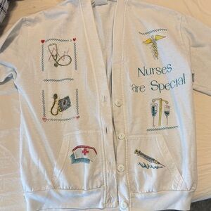 Nurses Are Special Cardigan - White